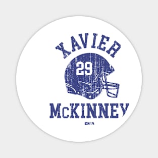 Xavier McKinney New York G Helmet Font Magnet